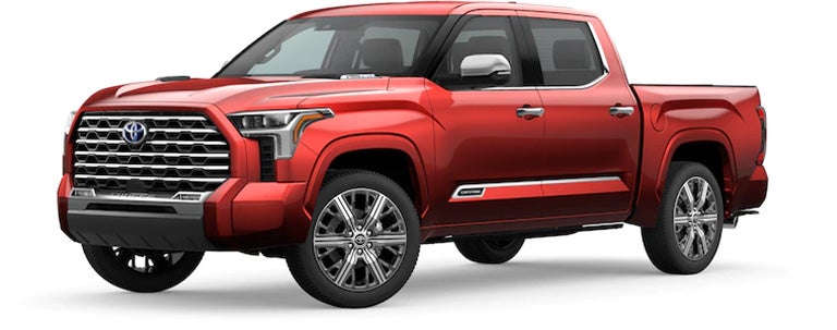 2022 Toyota Tundra Capstone in Supersonic Red | Fort Dodge Toyota in Fort Dodge IA